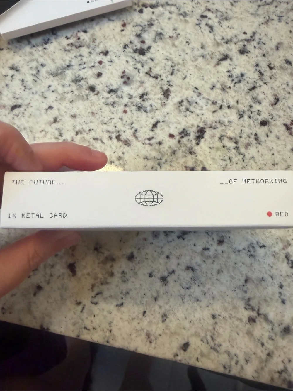 Brand new red metal DOT card electronic business card